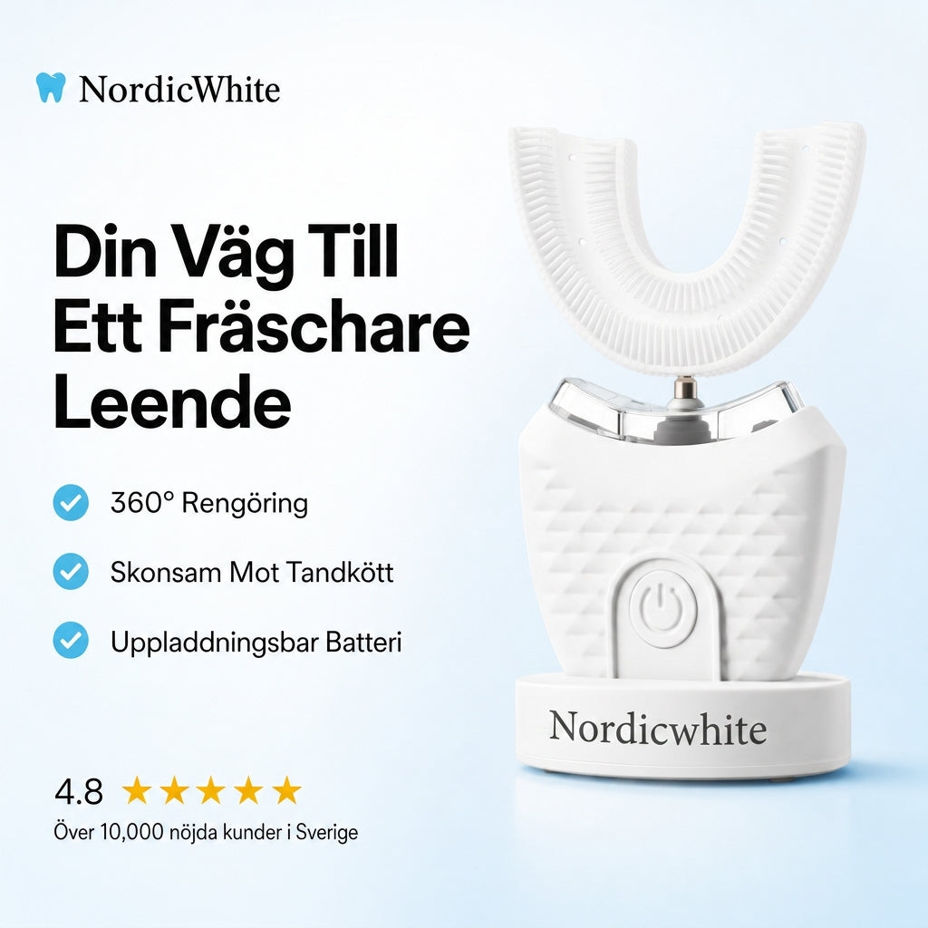 NordicWhite 360° Tandborste - för ett vitare leende
